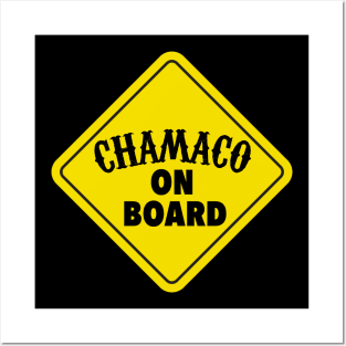 Chamaco on Board - Baby on Board - Yellow Sign Posters and Art